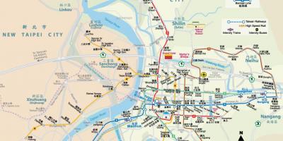 Taipei estació de tren mapa
