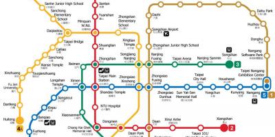 L'estació de metro de Taipei mapa