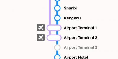 Taipei mrt mapa de taoyuan aeroport