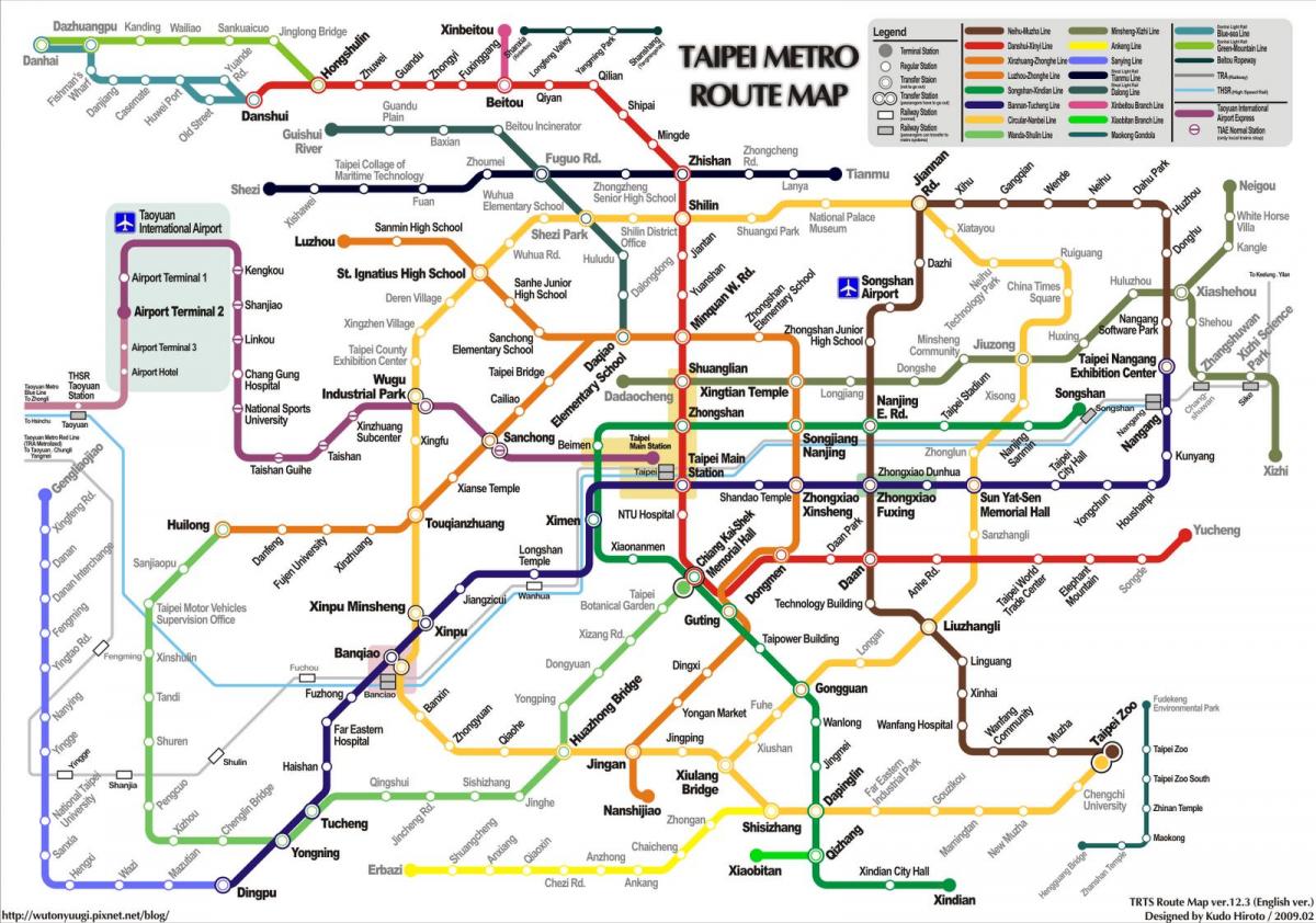 metro de Taipei mapa